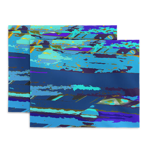 Rosie Brown Blue Palms 2 Placemat