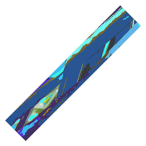 Rosie Brown Blue Palms 2 Table Runner