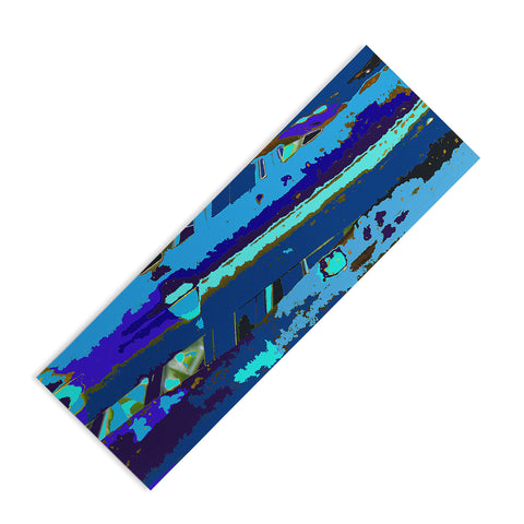 Rosie Brown Blue Palms 2 Yoga Mat