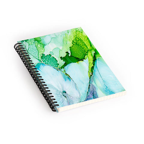 Rosie Brown Blue Petals Spiral Notebook