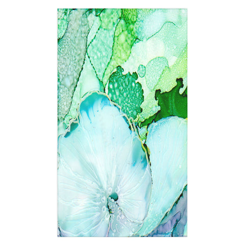 Rosie Brown Blue Petals Tablecloth