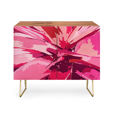 Rosie Brown Blushing Bromeliad Credenza