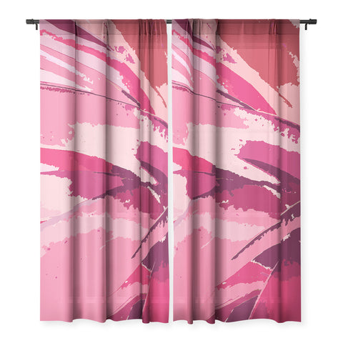 Rosie Brown Blushing Bromeliad Sheer Non Repeat