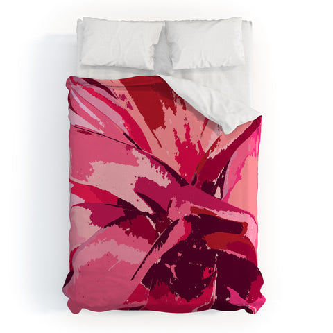 Rosie Brown Blushing Bromeliad Duvet Cover
