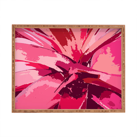 Rosie Brown Blushing Bromeliad Rectangular Tray