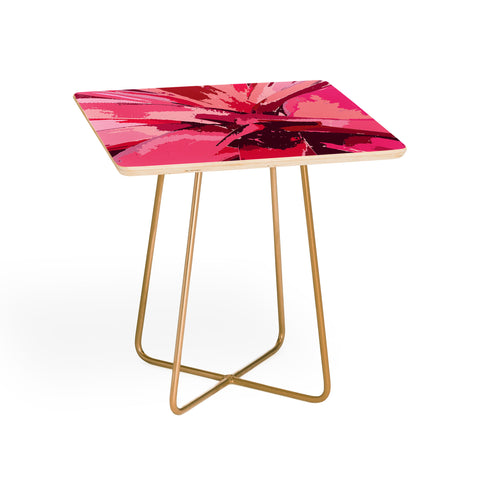 Rosie Brown Blushing Bromeliad Side Table