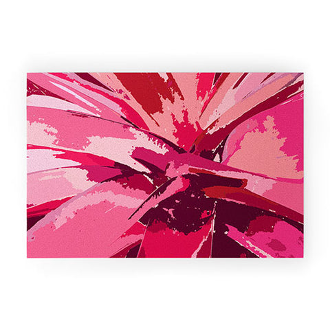 Rosie Brown Blushing Bromeliad Welcome Mat