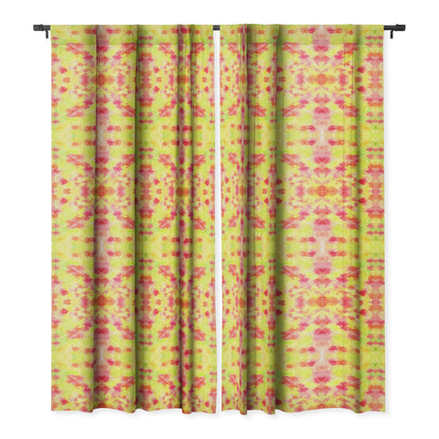 Rosie Brown Bougenvilia Blackout Window Curtain