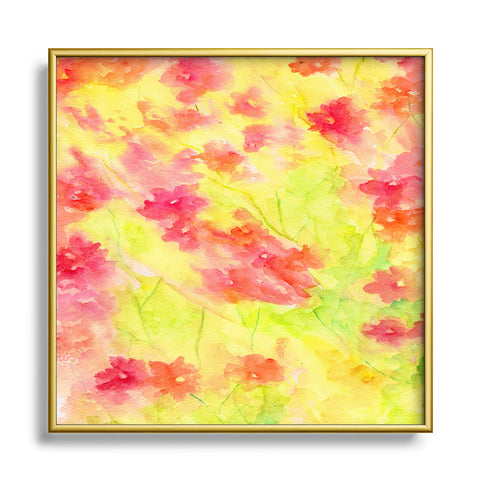 Rosie Brown Bougenvilia Metal Square Framed Art Print