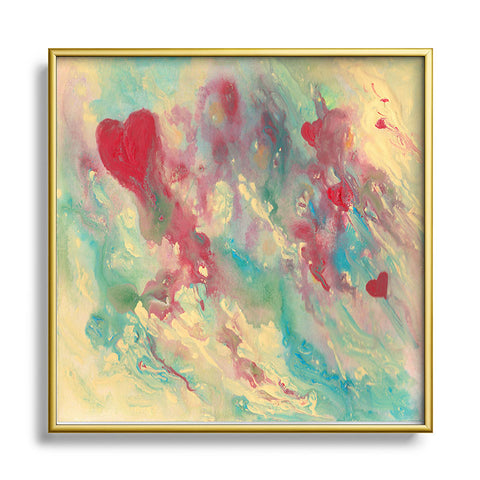 Rosie Brown Breaking Heart Metal Square Framed Art Print