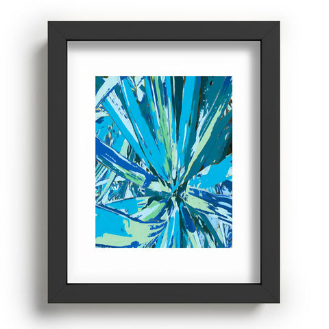 Rosie Brown Bursting Bromeliad Recessed Framing Rectangle