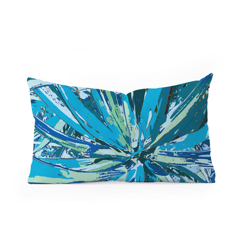 Rosie Brown Bursting Bromeliad Oblong Throw Pillow