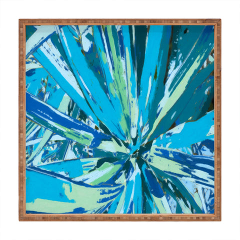 Rosie Brown Bursting Bromeliad Square Tray