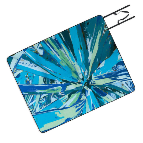 Rosie Brown Bursting Bromeliad Picnic Blanket