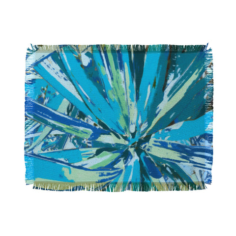 Rosie Brown Bursting Bromeliad Throw Blanket