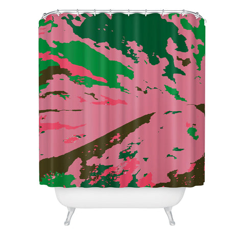 Rosie Brown Caladium Shower Curtain