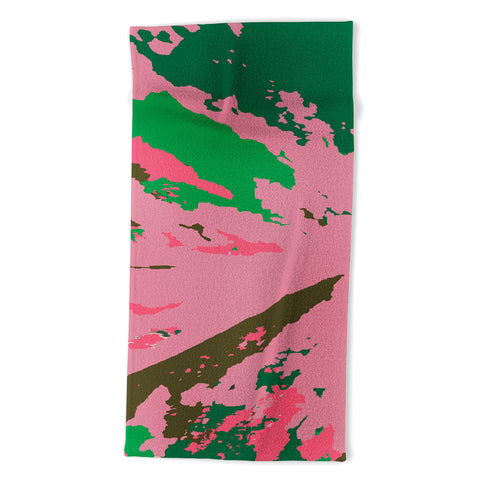 Rosie Brown Caladium Beach Towel