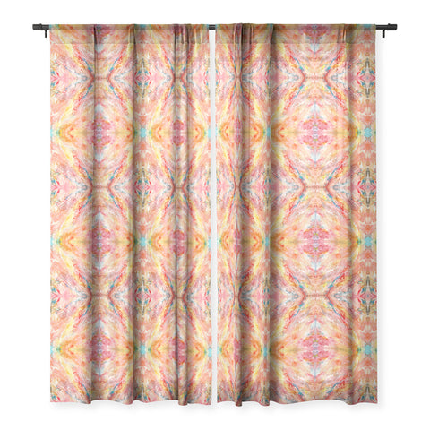 Rosie Brown Celebration Time Sheer Window Curtain