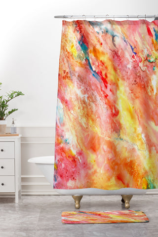 Rosie Brown Celebration Time Shower Curtain And Mat