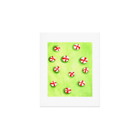 Rosie Brown Christmas Candy Art Print