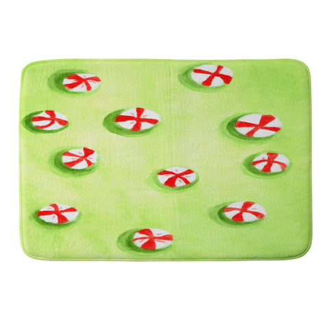 Rosie Brown Christmas Candy Memory Foam Bath Mat