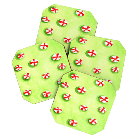 Rosie Brown Christmas Candy Coaster Set