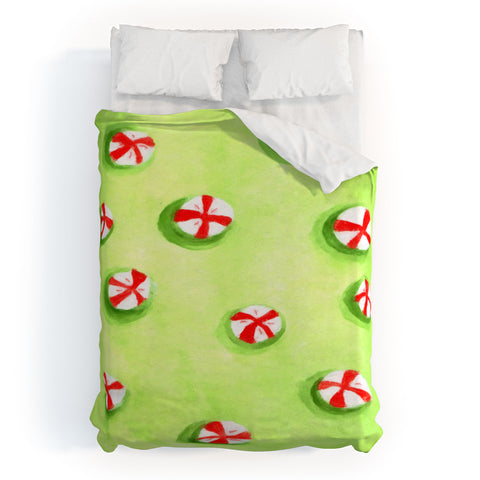 Rosie Brown Christmas Candy Duvet Cover