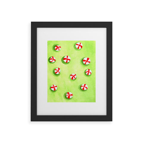 Rosie Brown Christmas Candy Framed Art Print