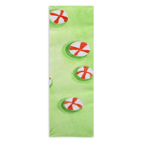 Rosie Brown Christmas Candy Yoga Towel