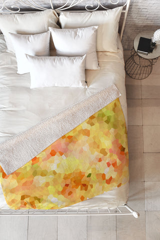Rosie Brown Citrus Blend Fleece Throw Blanket