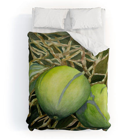 Rosie Brown Coconuts Cuddling Duvet Cover