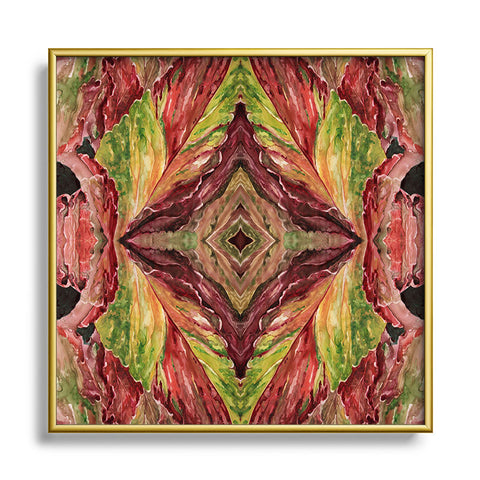 Rosie Brown Coleus Metal Square Framed Art Print