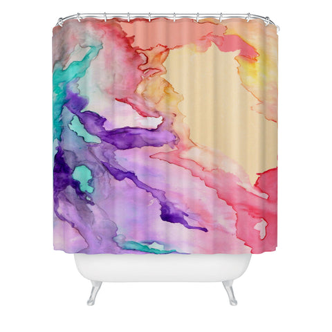 Rosie Brown Color My World Shower Curtain