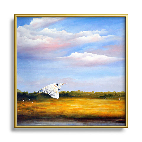 Rosie Brown Come Fly With Me Metal Square Framed Art Print