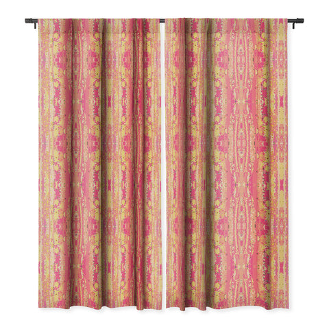 Rosie Brown Confetti Blackout Window Curtain