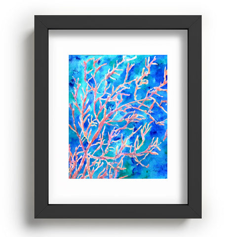 Rosie Brown Coral Fan Recessed Framing Rectangle