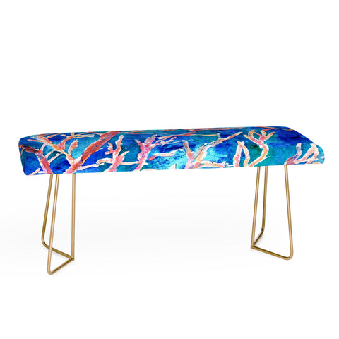 Rosie Brown Coral Fan Bench