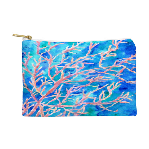 Rosie Brown Coral Fan Pouch