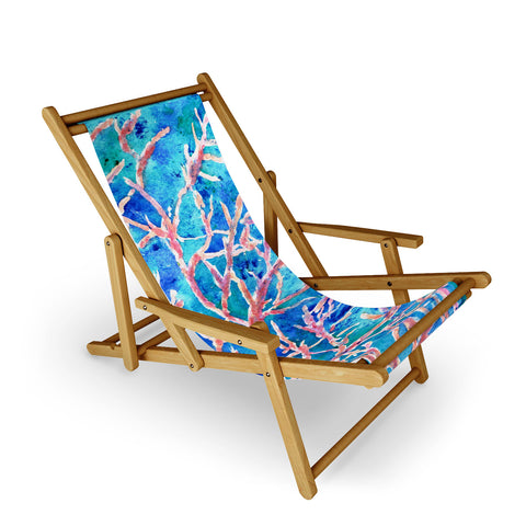 Rosie Brown Coral Fan Sling Chair
