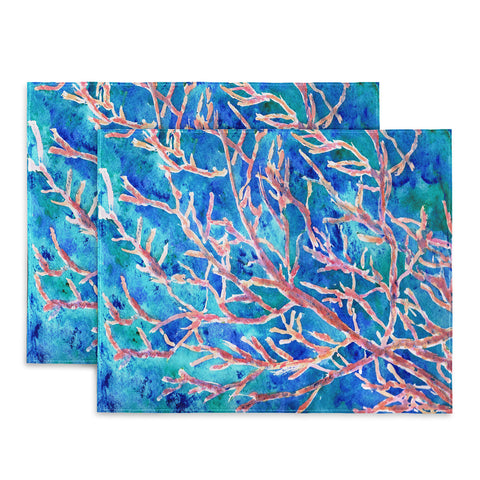 Rosie Brown Coral Fan Placemat