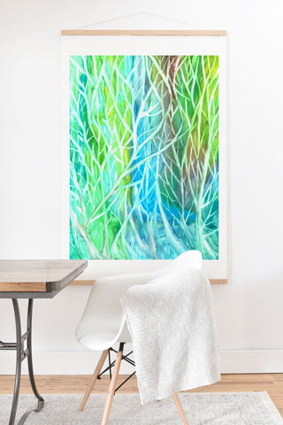 Rosie Brown Coral View Art Print And Hanger