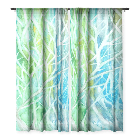 Rosie Brown Coral View Sheer Non Repeat