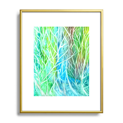 Rosie Brown Coral View Metal Framed Art Print