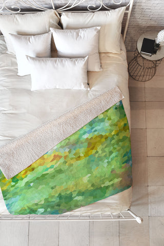 Rosie Brown Crystalline Fleece Throw Blanket