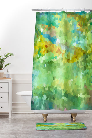 Rosie Brown Crystalline Shower Curtain And Mat