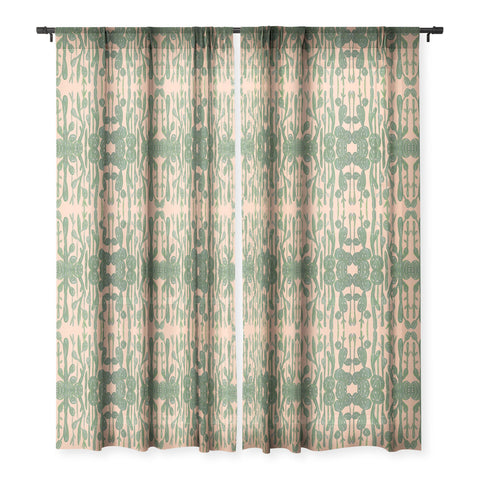 Rosie Brown Desert Town Meeting Sheer Window Curtain