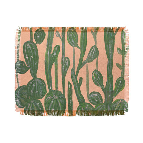 Rosie Brown Desert Town Meeting Throw Blanket