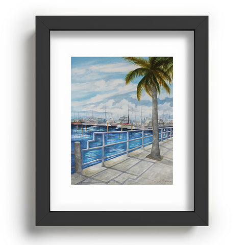 Rosie Brown Dinner Key Marina Stroll Recessed Framing Rectangle