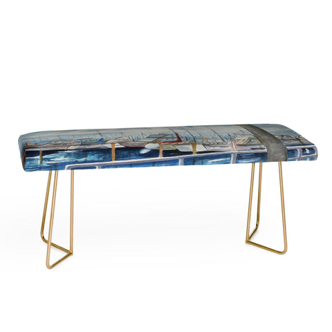 Rosie Brown Dinner Key Marina Stroll Bench