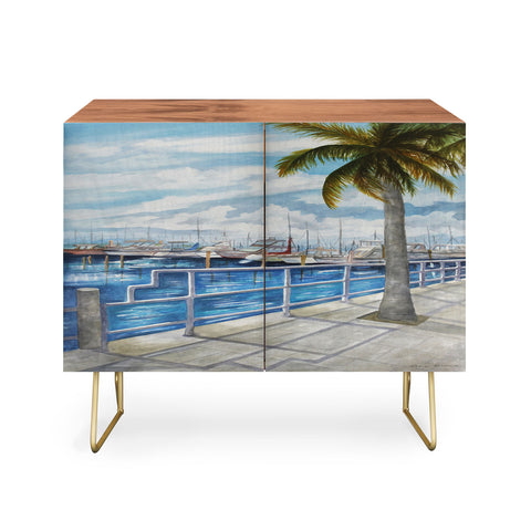Rosie Brown Dinner Key Marina Stroll Credenza